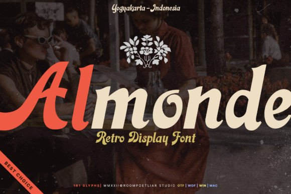 Almonde: A Vintage Display Font That Feels Like Home