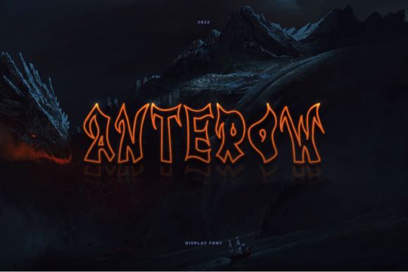 Anterow: A Playful Display Font for Handmade Brands