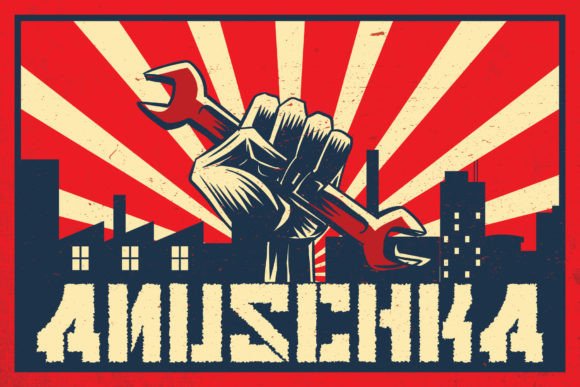 Anuschka: A Bold, Evocative Display Font for Handmade Creators