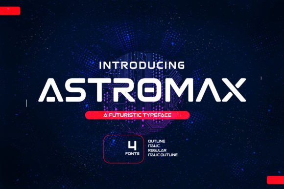 Astromax: A Futuristic Display Font for Digital Branding