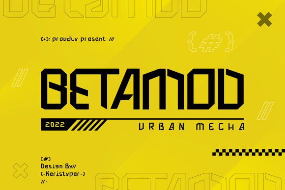 Betamod: A Sci-Fi Display Font That Actually Works in Real Branding