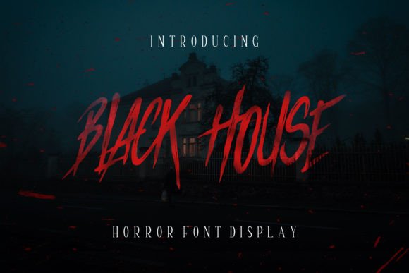 Black House: A Gory Display Font That Commands Attention