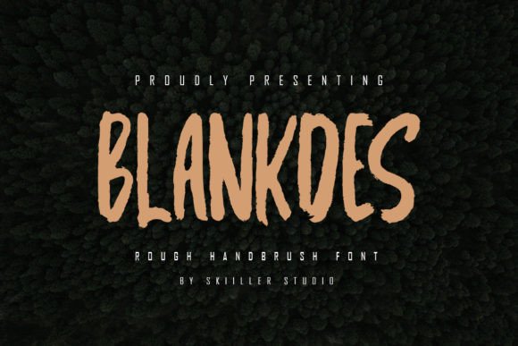 Blankdes: A Textured Brush Display Font That Adds Grit & Glamour