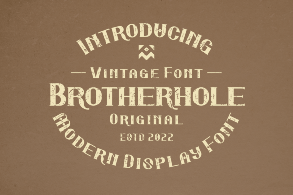 Brotherhole: A Thoughtful Display Font for Editorial Design
