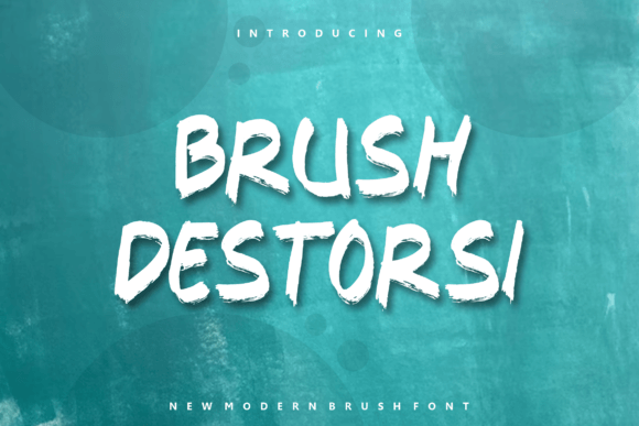 Brush Destorsi: A Display Font That Makes Your Headline Land