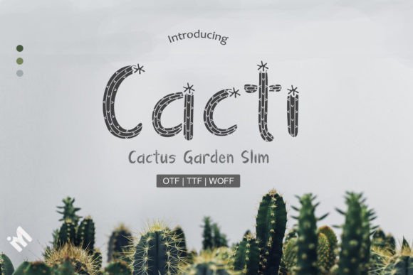 Cacti: A Display Font That Makes Your Campaign Smile