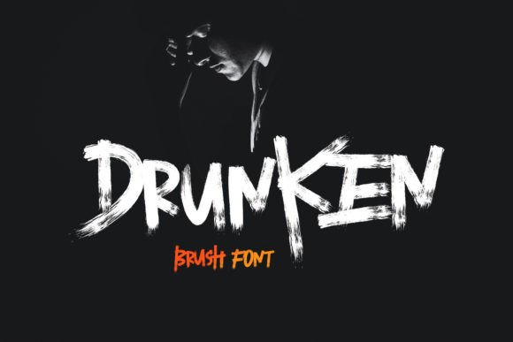 Drunken: A Bold, Textured Display Font for Real Branding Work