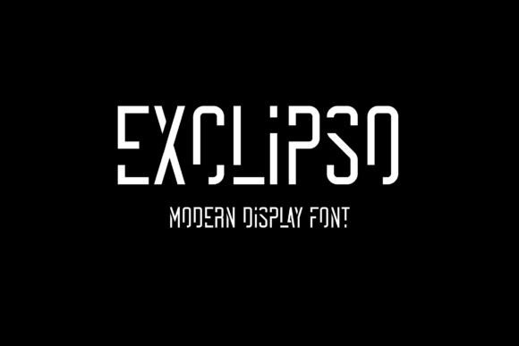 Exclipso: A Display Font That Makes Your Headlines Instantly Clickable