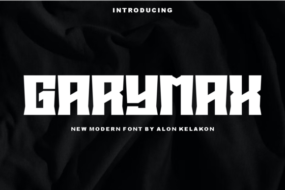 Garymax: A Bold Display Font for Digital Brand Identity