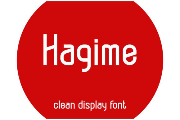 Hagime: A Clean Display Font for Small Business Branding