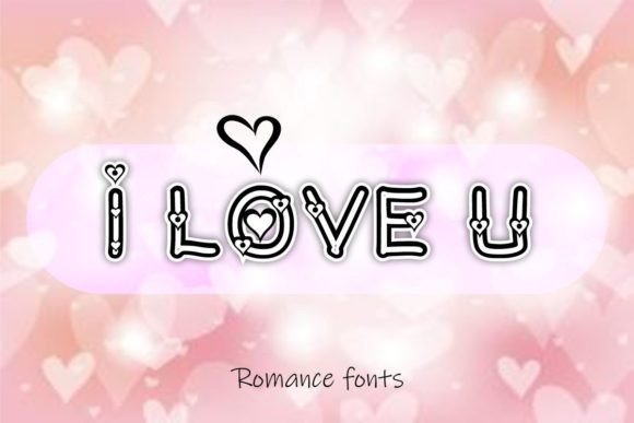 I Love You Font: Romantic Display Type for Small Business Branding
