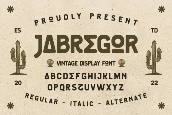 Jabregor: A Display Font That Elevates Digital Branding