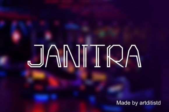 Janitra Display Font for Small Business Branding