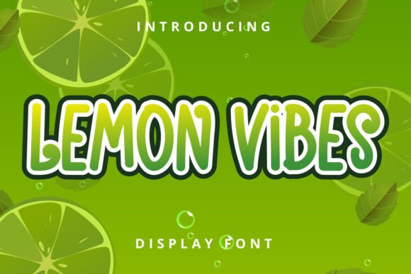 Lemon Vibes: A Modern Display Font for Scroll-Stopping Brand Content