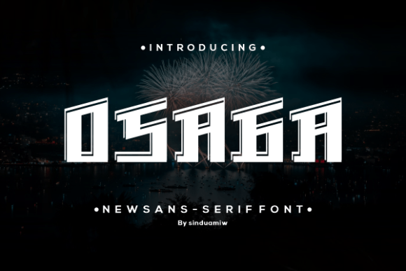 Osaga Display Font for Handmade Creators