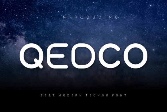 Qedco Font: Bold, Vibrant Display Typeface for Small Business Branding