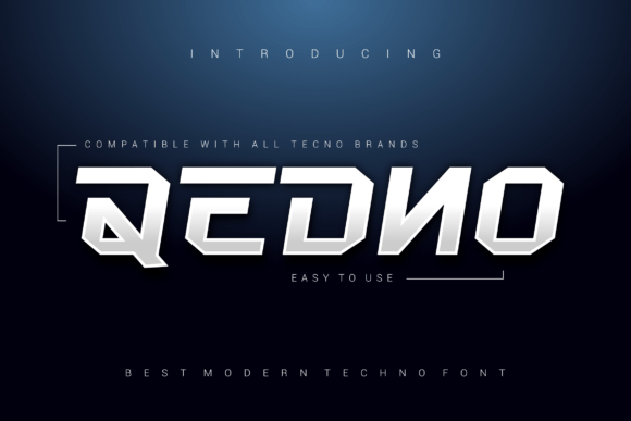 Qedno Display Font for Bold, Professional Branding