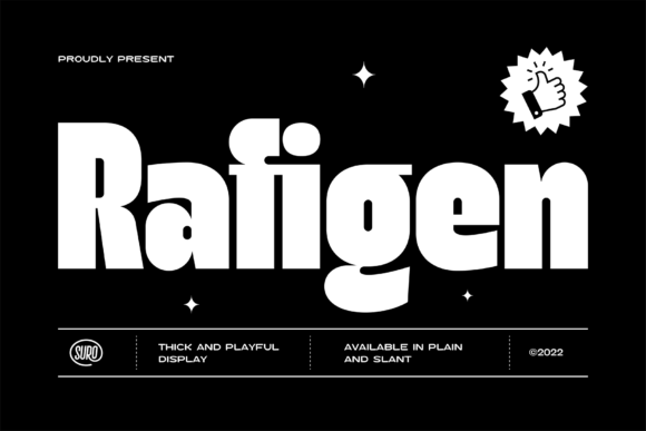 Rafigen: A Playful Display Typeface for Memorable Branding