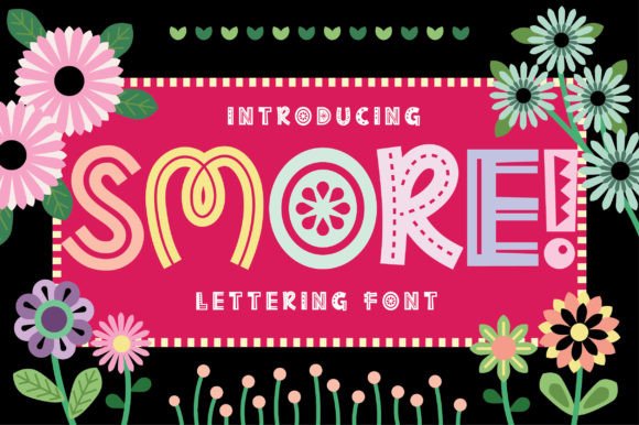Smore: A Quirky Handwritten Display Font for Digital Brands