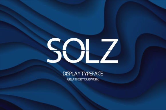 Solz: A Display Font That Cuts Through the Feed