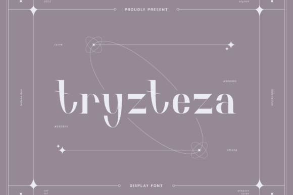Tryzteza: A Display Font That Feels Like Hand-Poured Elegance